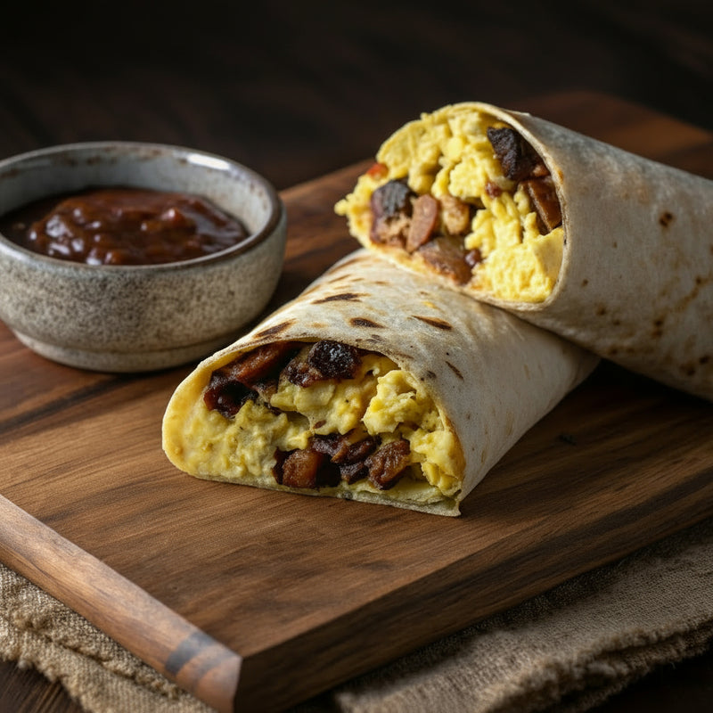 Moi Moi Sauce Breakfast Burrito